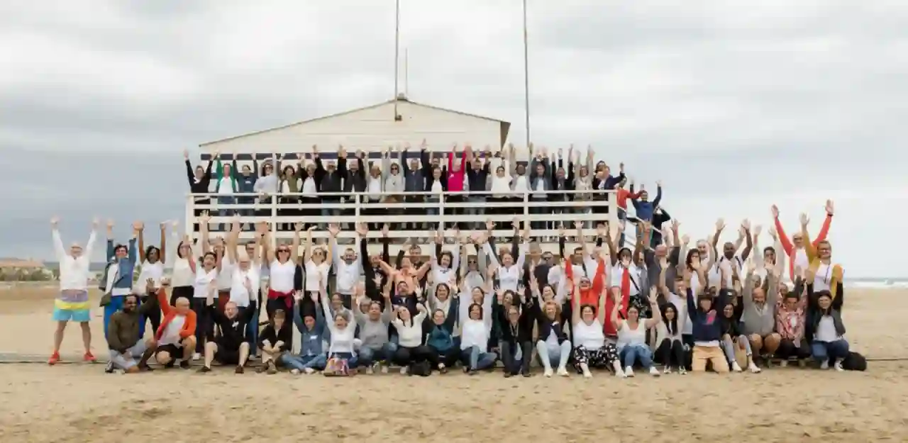 Portrait de groupe photographe évènement d'entreprise