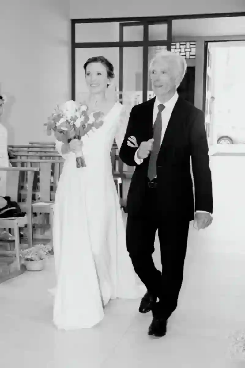 Mariée avec son papa